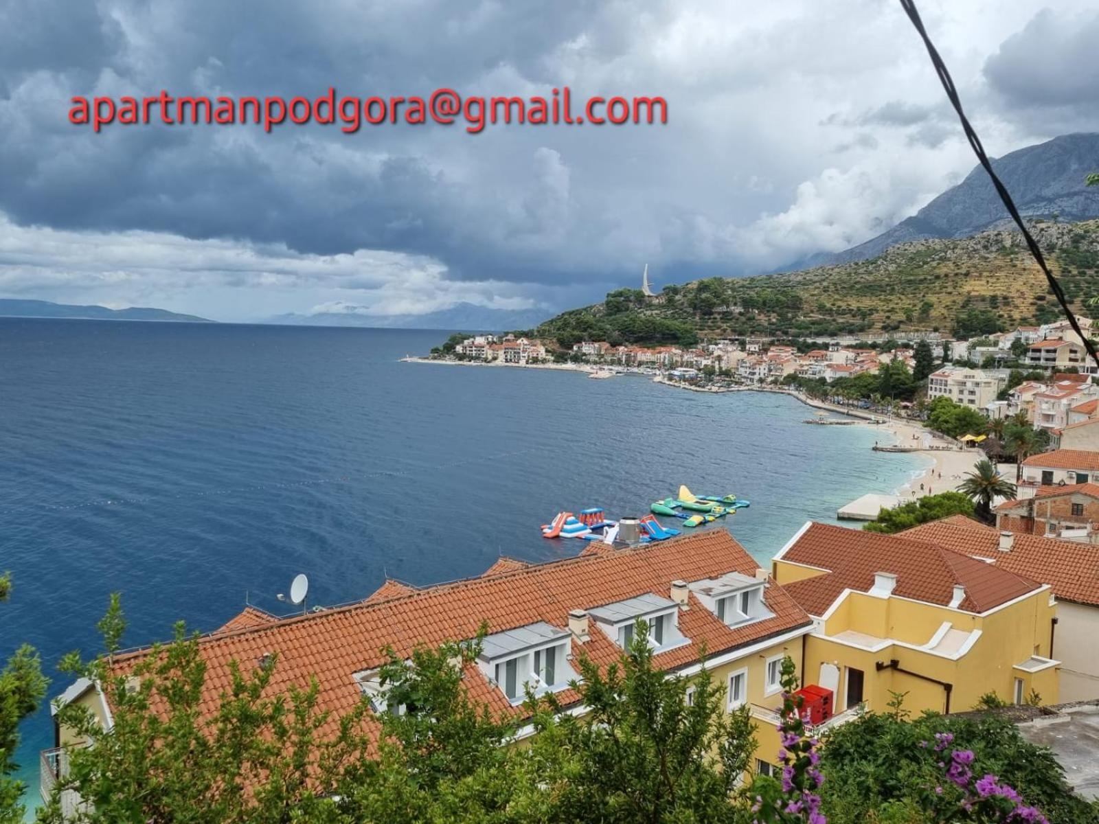Apartman Lampic With Beautiful Sea View Подгора Екстериор снимка