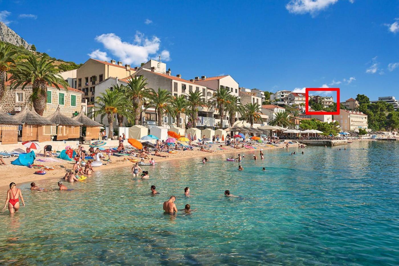 Apartman Lampic With Beautiful Sea View Подгора Екстериор снимка